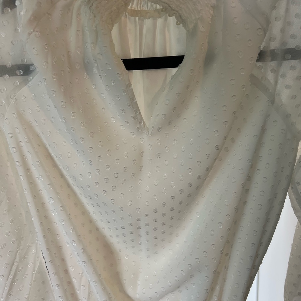 Yumi Kim Swiss Dot White Dress - image 6